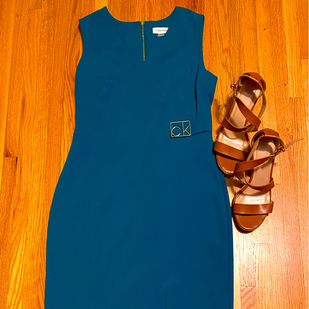 Calvin Klein Turquoise Dress